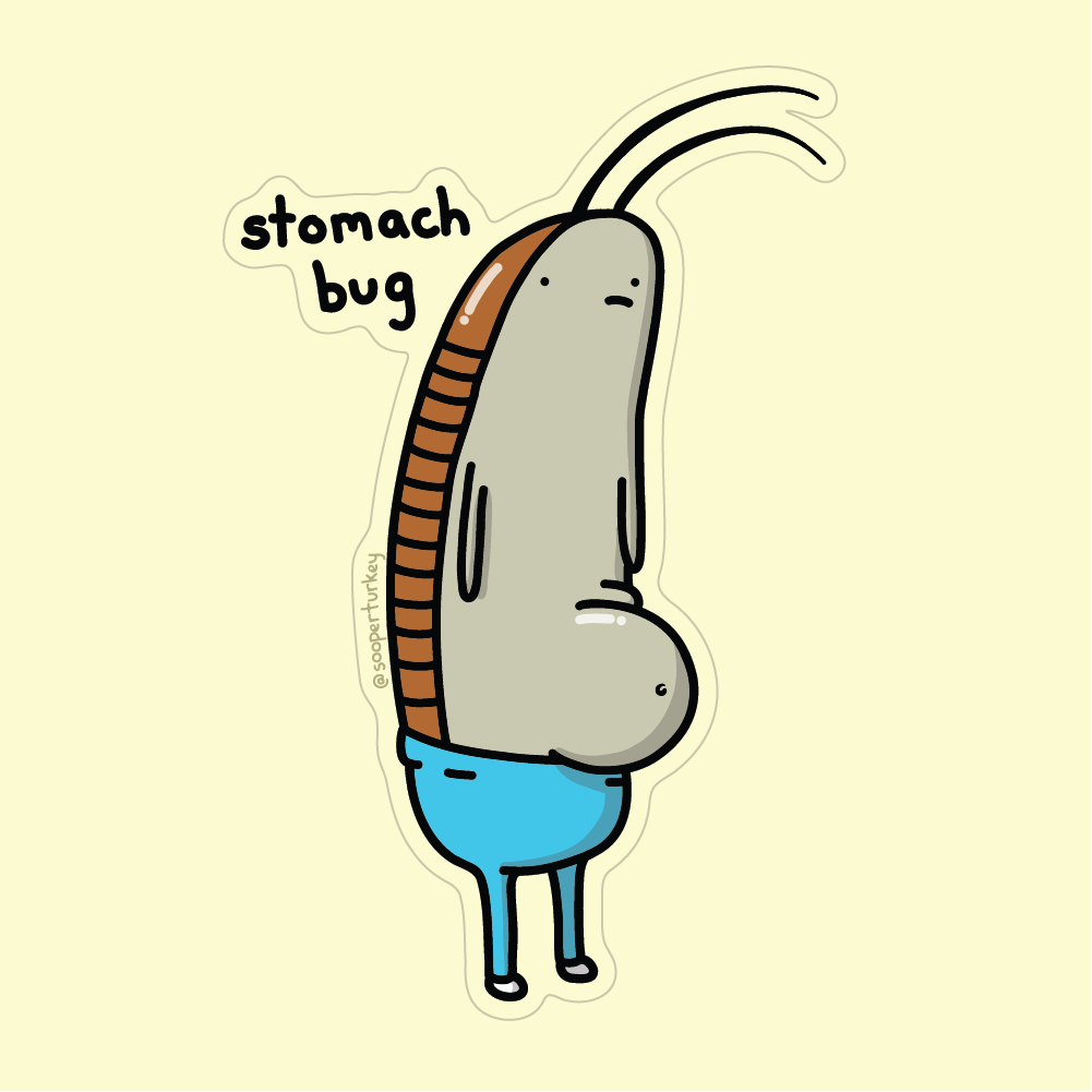 Stomach Bug Sticker