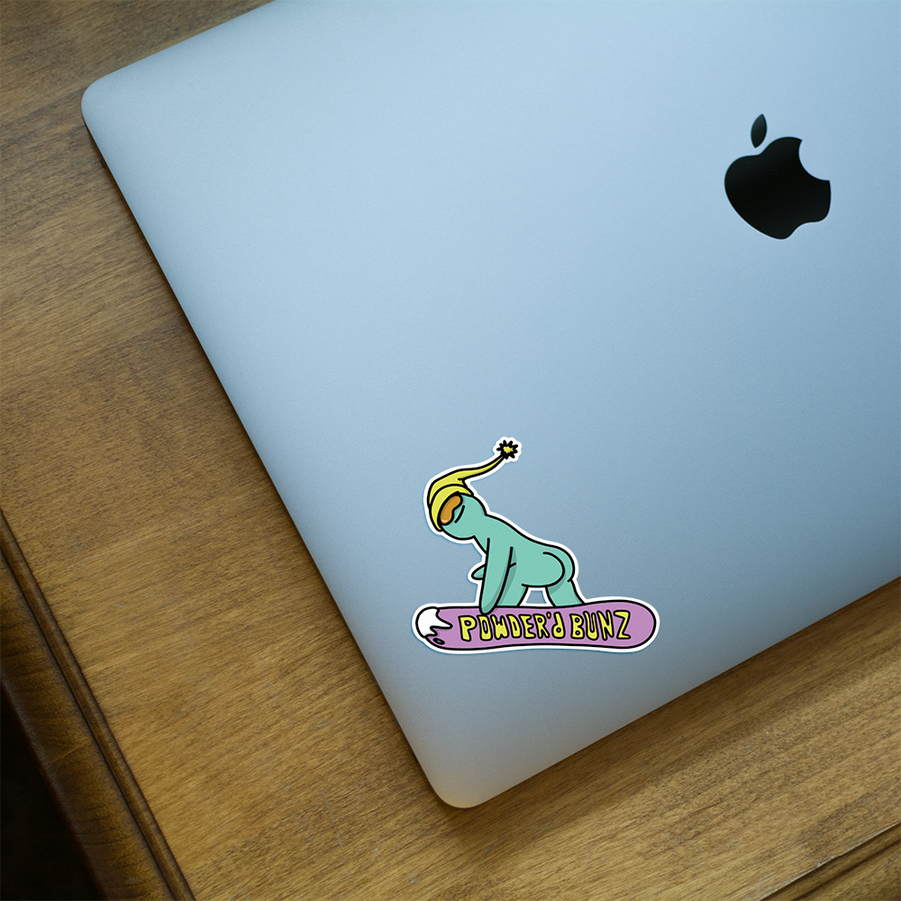 Powder'd Bunz Asslad Sticker
