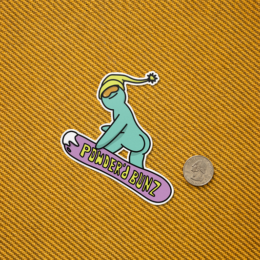 Powder'd Bunz Asslad Sticker